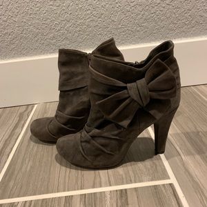 Gianni Bini Gray Heeled Booties